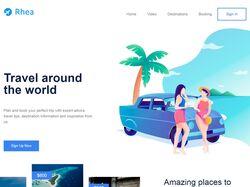 Адаптивная верстка Landing Page Travel