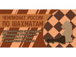 Баннер "Чемпионат России по шахматам"