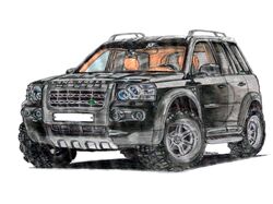Обвес Landrover иллюстрация