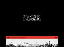 Редизайн сайта для журнала Lowrider