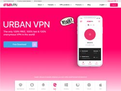 Редизайн главной сайта UrbanVPN