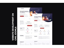 Сайт сервиса доставки документов и посылок Joomla