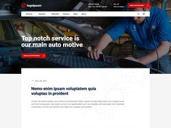 Сайт ремонта автомибилей (Car Repair Landing Page)