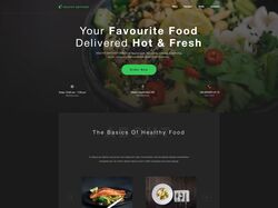 Сайт Ресторана (Healthy Food Landing Page)
