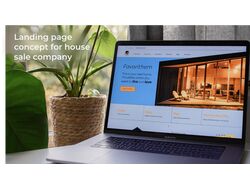 Landing page concept for house sale company