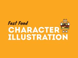 Иллюстрация персонажей Fast-food