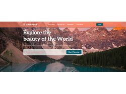 Адаптивная верстка landingPage для путешествий