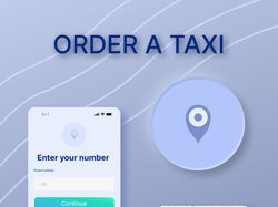 The concept of the application for ordering a taxi