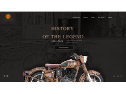 Дизайн сайта History of the Legend
