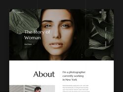 Дизайн портфоліо та сайт-візитка для фотографа