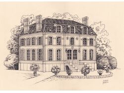 Chateau de Blainvilliers. Серия "Старые дома в Ле