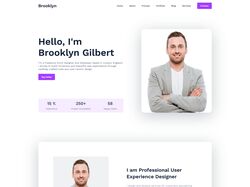 Сайт-портфолио для Brooklyn Gilbert