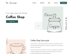 Адаптивная верстка кавярні Coffee Shop