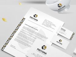 Логотип и фирменный стиль для  POLYANA