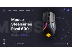 Сторінка покупки мишки Steelseries rival 600