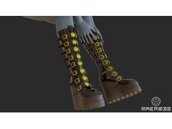 Game-ready model boots