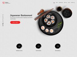 Дизайн и верстка сайта японского ресторана