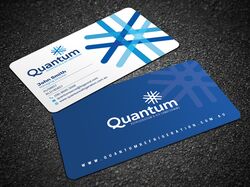 Визитная карточка для компании Quantum