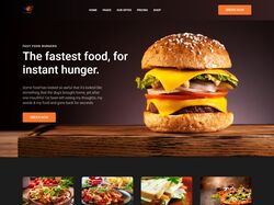 Сайт для службы доставки еды "Burger King"
