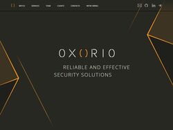 Landingpage для компании "Oxorio"