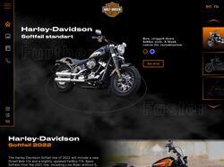 Harley-Davidson landing page + мобильная версия