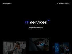 Дизайн сайта IT услуг