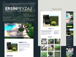 Landing page for landscaping company