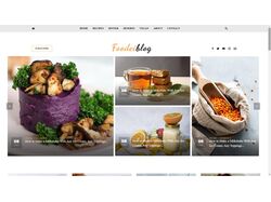 Адаптивна верстка сайта для ресторану Foodeiblog