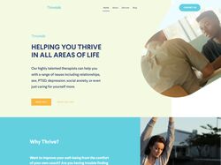Адаптивная верстка landingPage Thrivetalk