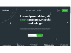 Адаптивна верстка сайта Визитка FormVest