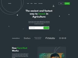 Отзывчивая вёрстка landing page FarmVest