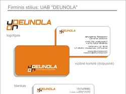 Фирменный стиль для фирмы DEUNOLA