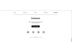 HTML-верстка сайта-пробника для портфолио
