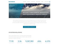 Адаптивная верстка сайта "Business"