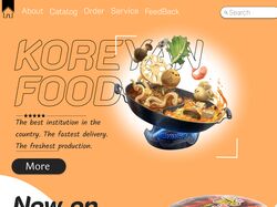 Дизайн сайту інтернет-магазину корейської їжі.