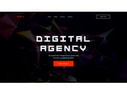 Home screen for digital agency