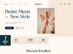Landing Page for jewelry shop