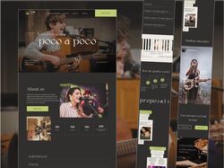 Landing Page for music school