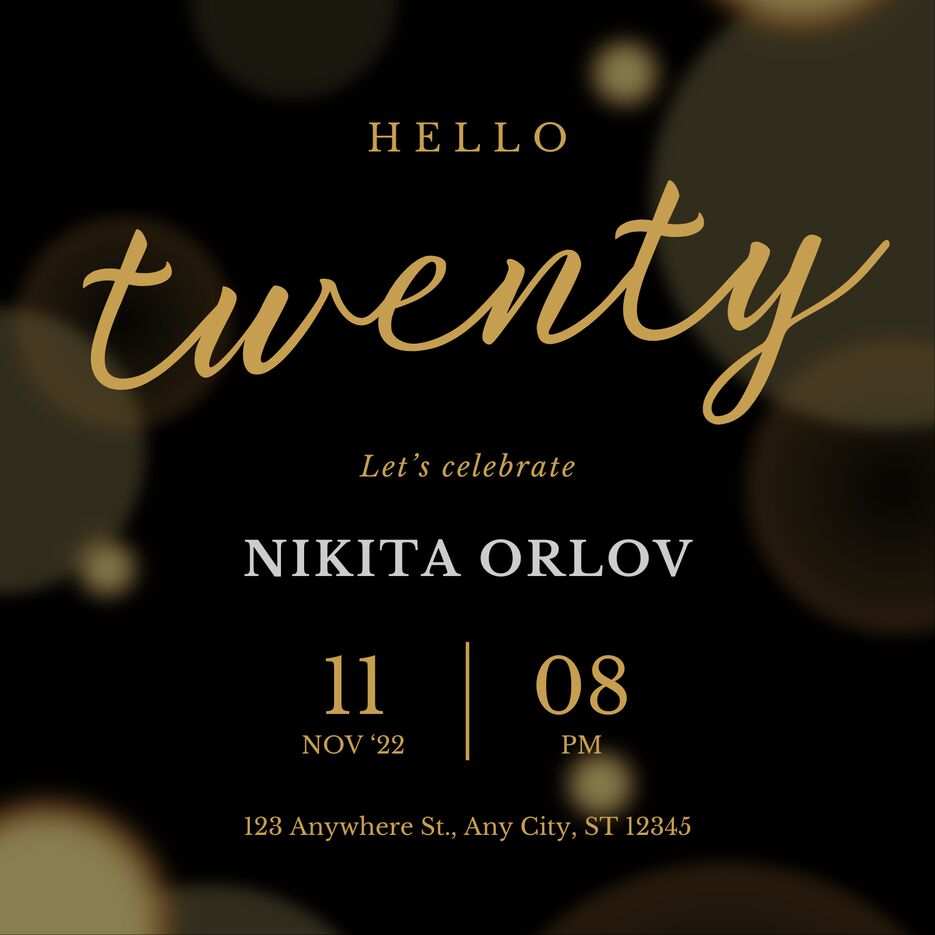 Black And Gold Elegant 30th Birthday Invitation (Square).png