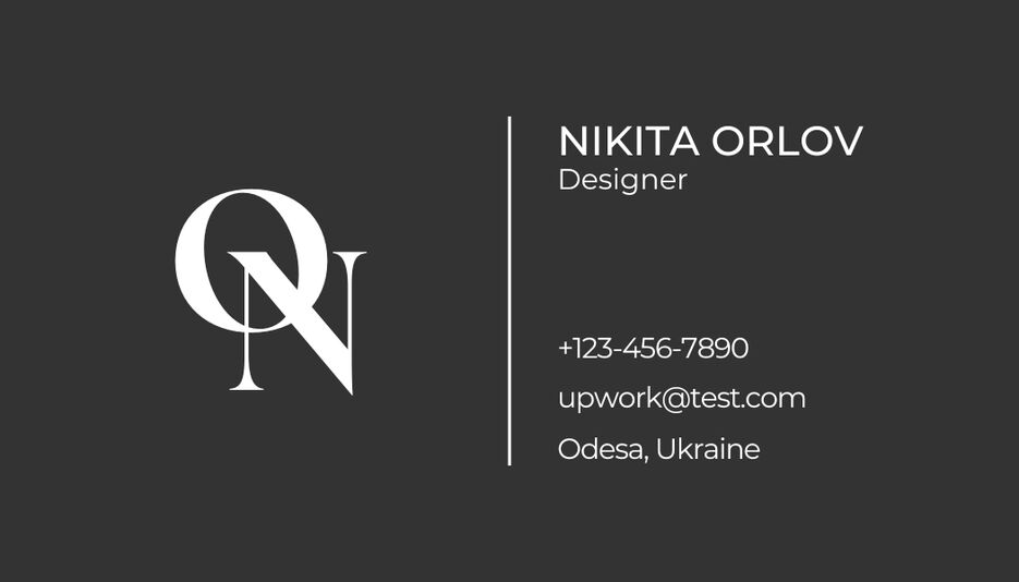 Black And White Simple Personal Business Card.png