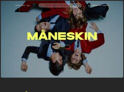 Дизайн сайта для музыкальной рок-группы "Maneskin"
