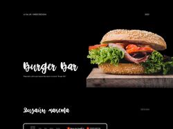 Сайт доставки ресторана "Burger Bar"