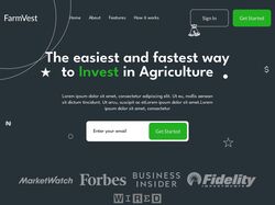FarmVest. HTML, CSS, JAVASCRIPT.