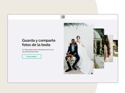 Сайт для обмена фотографиями со свадьбы