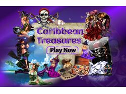 Рекламный баннер для игры "Карибские сокровища"