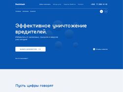 Дизайн Лендинга для фирмы Dezintash
