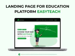 Лендинг образовательной платформы EASYTEACH
