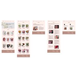Веб-дизайн сайта с цветами