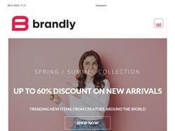 Адаптивная верстка интернет-магазина "Brandly"