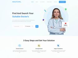 Адаптивная верстка и анимация лендинга"Healthcare"